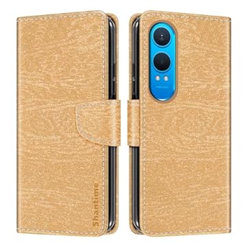 Capa carteira de couro com textura de grão de madeira compatível com Oneplus Nord CE 4 Lite 5G, suporte para cartão, suporte e capa interna de TPU macio para Oneplus Nord CE 4 Lite 5G Índia (17 cm)
