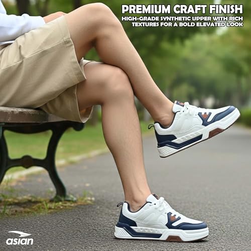 Image of ASIAN Mojo-01 Men's Casual Sneakers | Lightweight, Trendy Sports Shoes | Ideal, Walking, Running, Gym & Travel