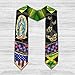 Lebuno Jamaica Graduation Stole 2024, Jamaican Graduation Sash, Jamaican American Flag Graduation Sash 2024, Jamaican Stole 2