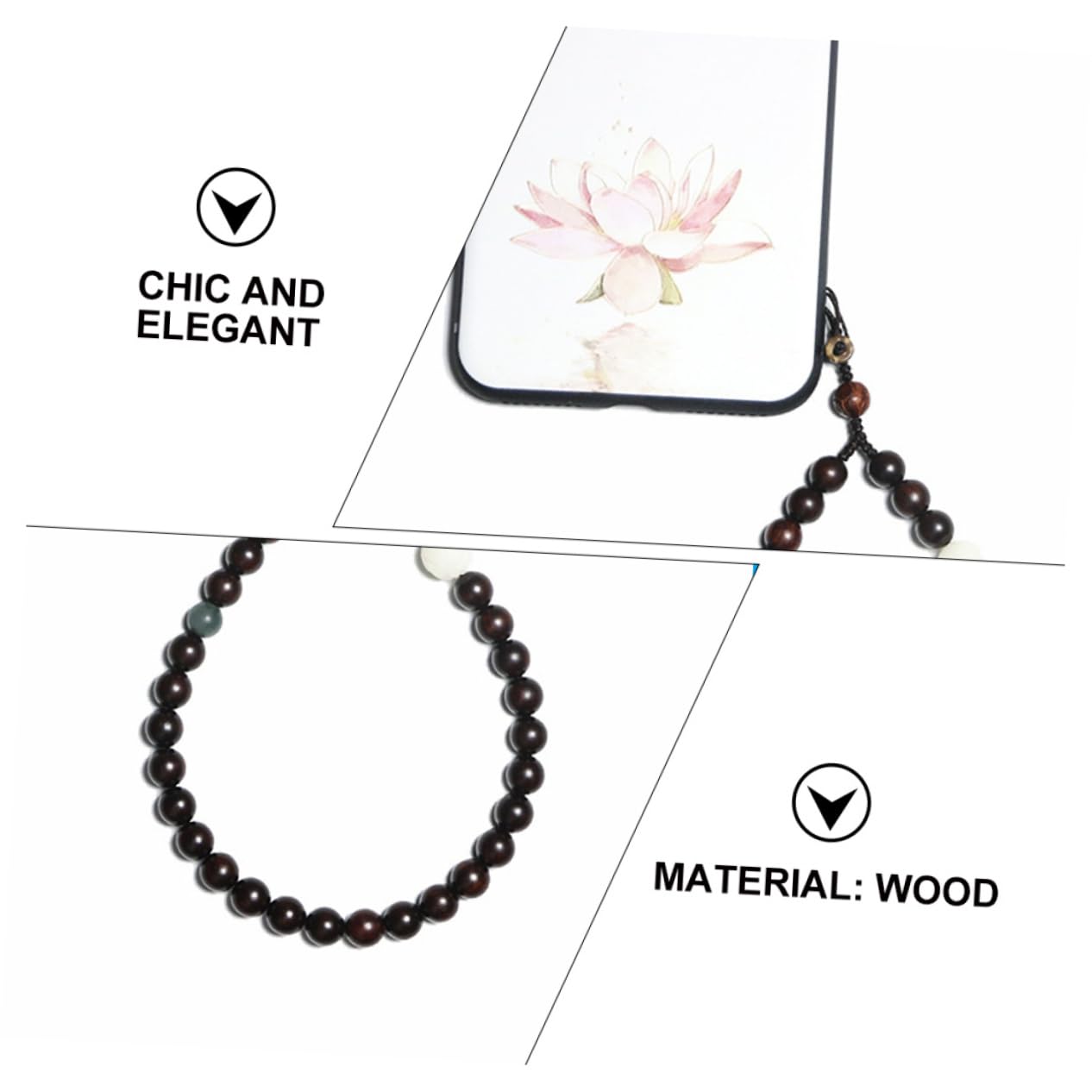 2piezas Lanyard Creativo Para Teléfono Móvil Correa Para Muñeca Cadena Decorativa Para Smartphone Para Eventos y Uso Diario