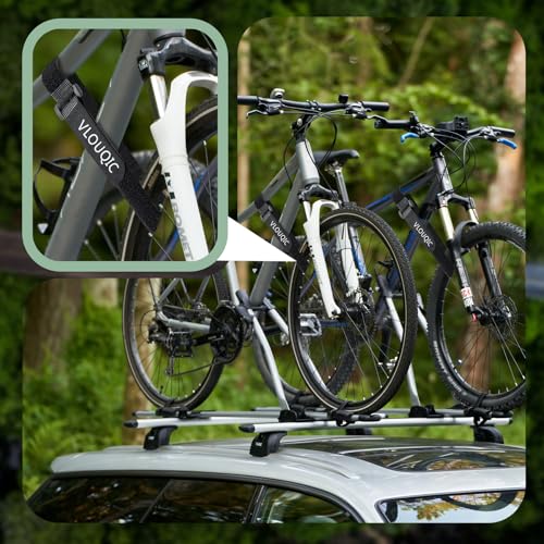 Image of 4 PCS Bike Rack Straps Bike Wheel Straps, Adjustable Bike Straps for Rack with Durability Hook Bike Car Rack Accessories, Keep The Bicycle Wheel from Spinning for Transportation and Storage
