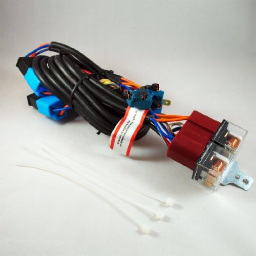 AutoTechSalon Premium Heavy Duty H1 Quad Output 100w PnP Ceramic Relay Wiring Harness Headlight Foglight Bulb Booster 12v REDESIGNED FOR 2014