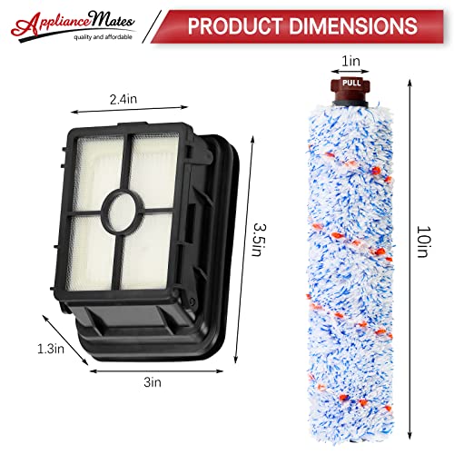 Cross Wave Replacement For Bissell Crosswave Pet Pro 1785 2306 Series Vacuum Cleaner, 3 Pack 1868 Multi-Surface Brush Rolls + 3 Pack 1866 Vacuum Filters, Compare To Part 1608684, 1608683, 160-8683 #TOP1