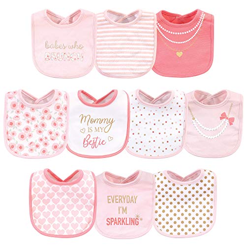 Image of Little Treasure Unisex Baby Cotton Bibs, Brunch, One Size