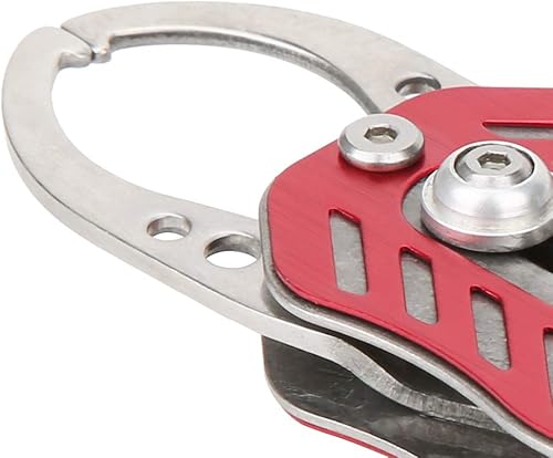 Miniatura 8 de Mini abrazadera de agarre de pesca con cuerda antipérdida, diseño de aleación de aluminio ligero para un fácil control de peces y resistencia a la