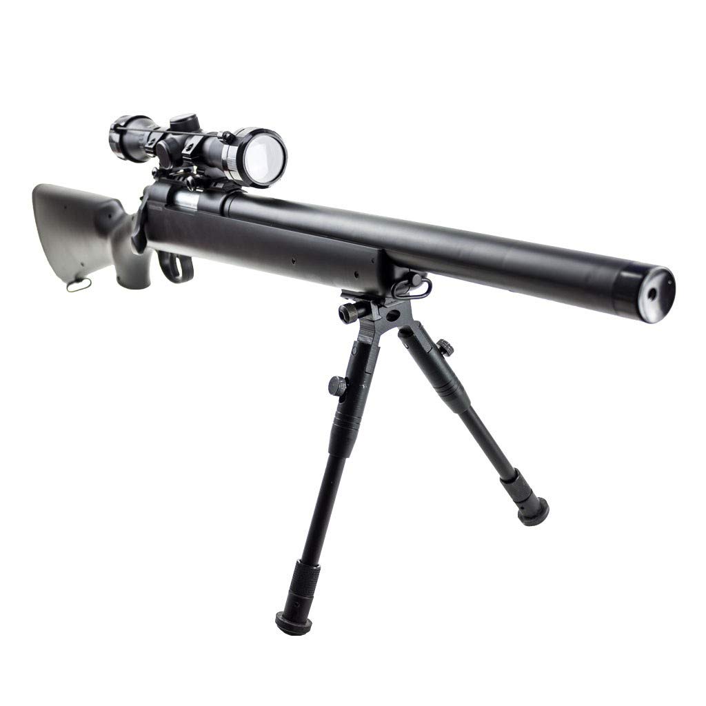 PACK completo softair M52 Sniper Double Eagle/Sniper a molla/Plastica ad alta resistenza/Ricarica manuale (1 Joule) -Consegnato con accessori