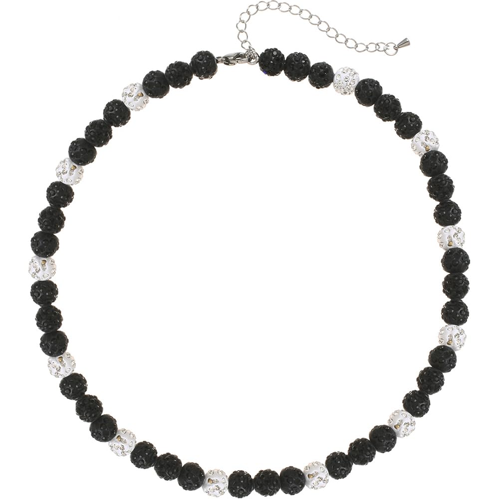 COGU Baseball Ice Necklace - Baseball Beaded Necklace - Bling Baseball Necklace - Number 2/3/11/13 Baseball Necklace Athlete Inspired Rhinestone Necklace Accessories Gift for Boys Men Baseball Lovers