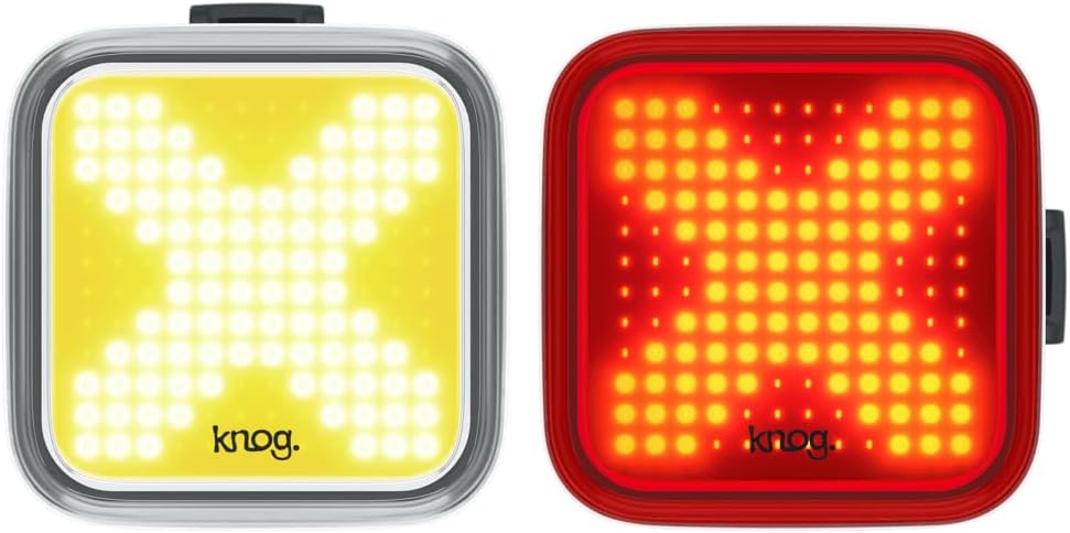Knog Blinder Twinpack X Front and Rear Light Kit Adult Unisex, Black, One Size