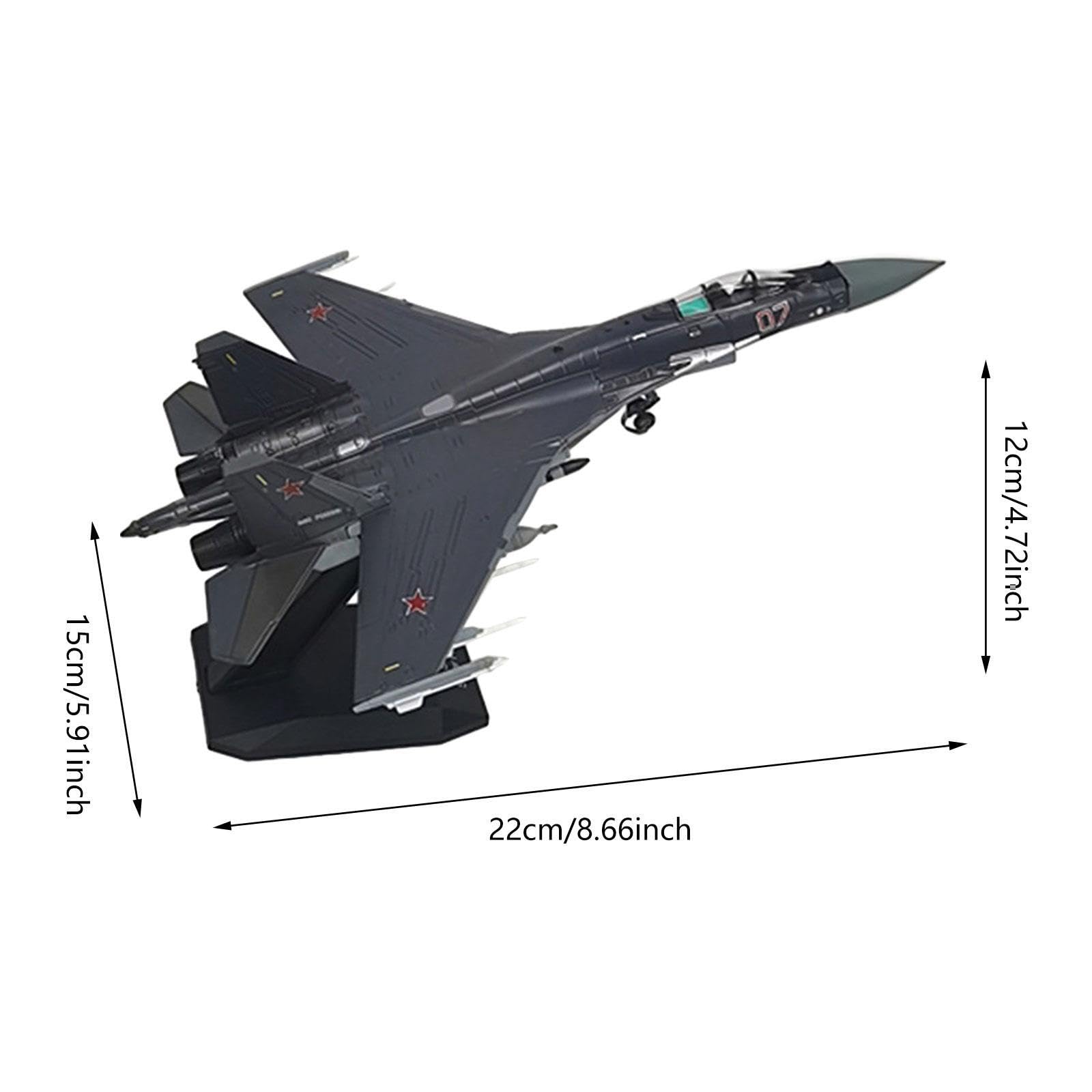 Modellino di aereo da caccia pressofuso in Per scala 1/100, articolo da regalo per studenti che studiano i principi dell'aviazione e la degli aerei.