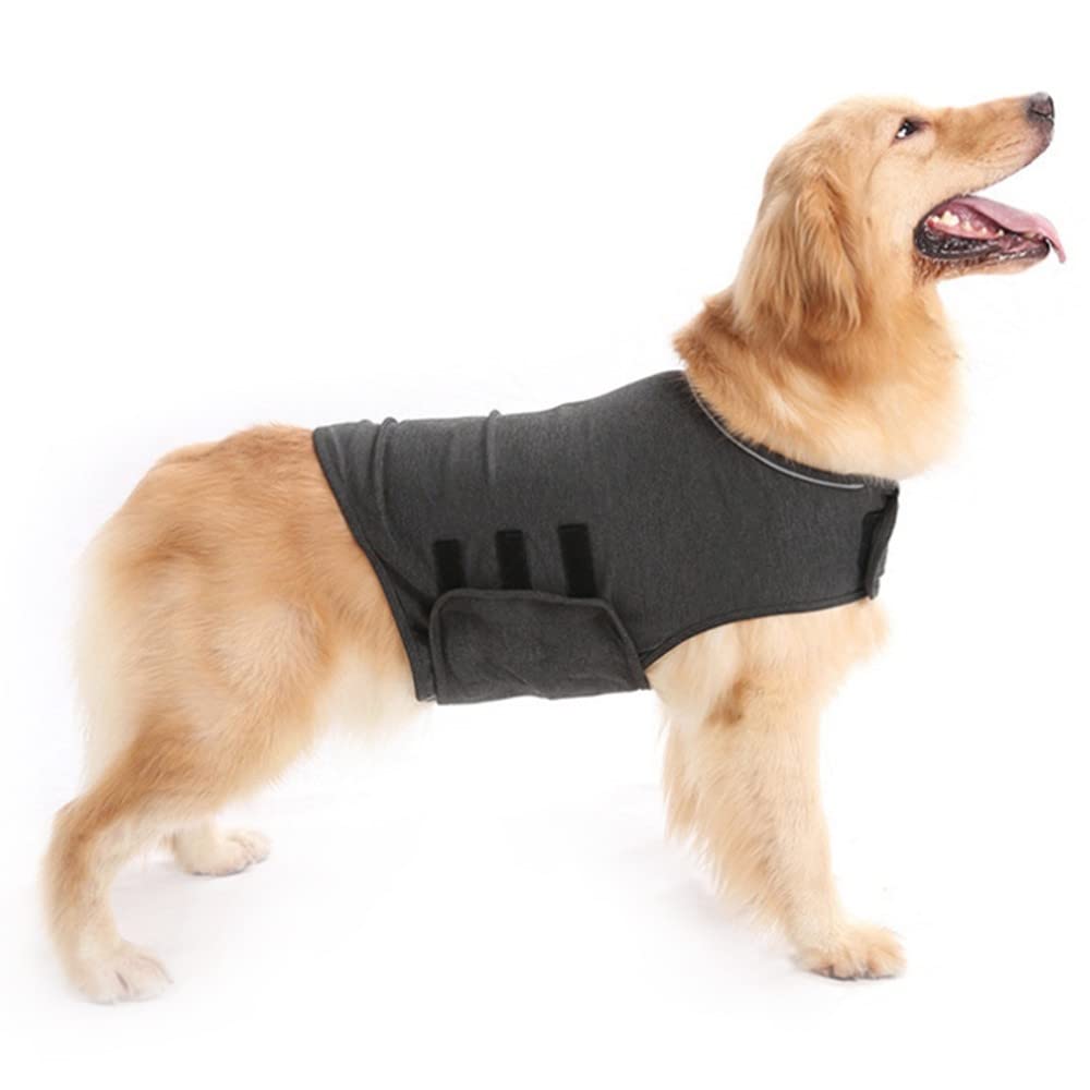 DONGKER Cappotto per Cani Anti-Ansia,Giacca Calmante per Cane Traspirante Gilet Antistress per Animali di Piccola e Media