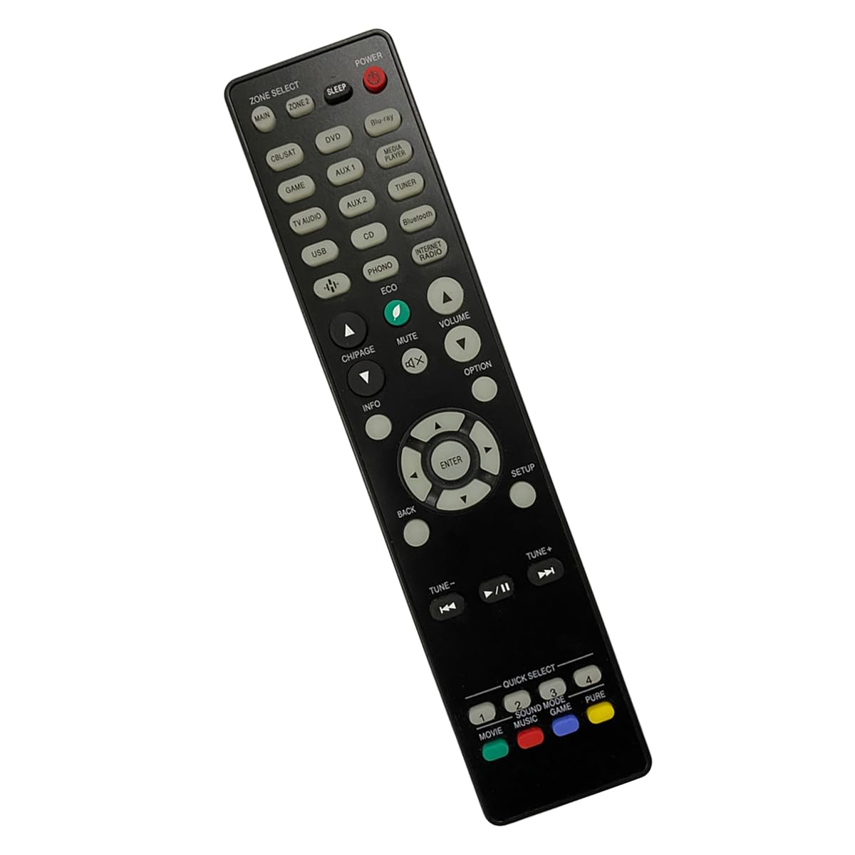 Télécommande De Rechange Pour Denon AVR-S760H, AVR-X1700H - Modèle RC-1244 Compatible - Aucune Programmation