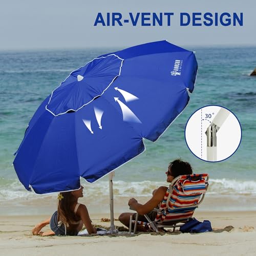 Ammsun 71003 8 Feet Large Beach Umbrella thumb #2