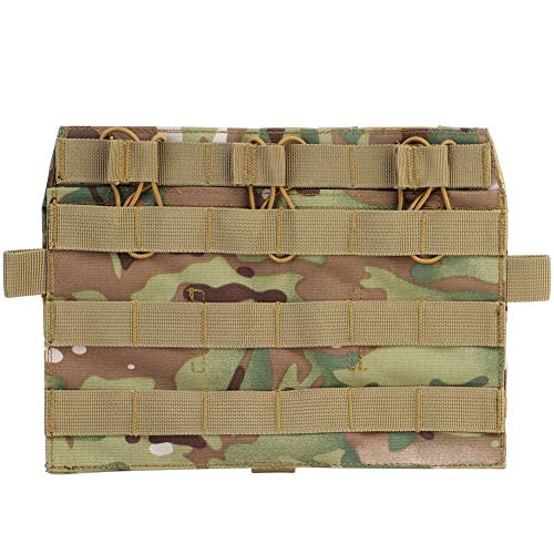 Tactical QD Front Molle Pouch Panel Detachable Flap JPC AVS Vest System Component