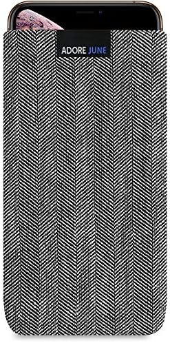Adore June IPhone 17 Pro Max Handytasche - Fischgrat Stoff Business Tasche