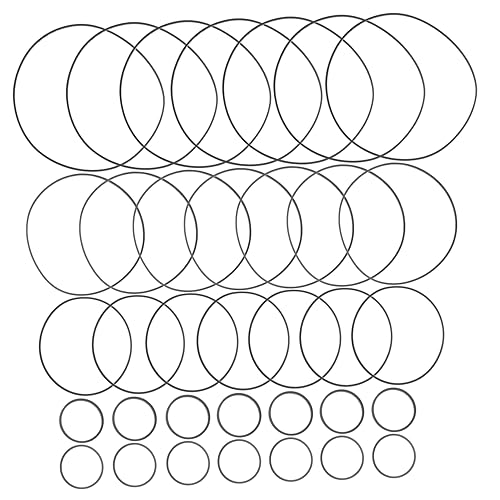 jojofuny Lot de 50 Courroies de Rechange pour Lecteur de Cassettes Enregistreur à Cassettes Courroies Carrées en Caoutchouc pour Lecteur de Cassettes