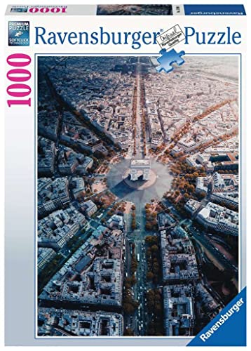 Ravensburger Puzzle 15990 15990-Paris von Oben-1000 Teile, Yellow Ravensburger Puzzle 15990 15990-Paris von Oben-1000 Teile, Yellow