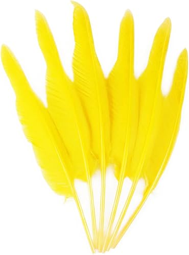 Miniatura 7 de 50 plumas de color rojo rosa con 10  12 pulgadas, hermosas plumas para manualidades (10.2-12.2 in), pluma de ganso natural bilateral de gran tamaño,