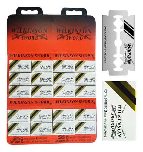 Lâmina De Barbear Gilete Wilkinson Cartela C/60 Un Original