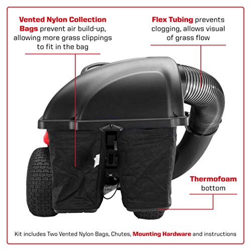 MTD Genuine Parts Double Lawn Mower Bagger - for 36-Inch Lawn Tractors (2020 and After) - Fits Various Troy-Bilt Models, (19A30045OEM)
