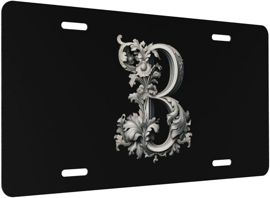 Amazon.com: SwpWab Classic Monogram Letter B Aluminum Stainless