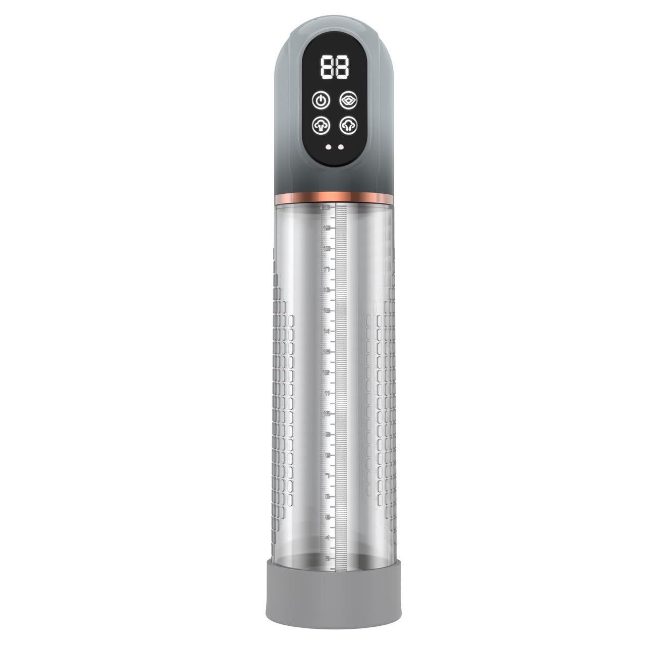 HIVEFUN Pompa Pene per Uomo per Estensione del Pene, Pompa per Vuoto Elettrica Masturvatore per Uomo con4 Aspirazioni 3 Modalità di Allenamento Automatico, Masturbatore Vibratore per Uomo Grigio