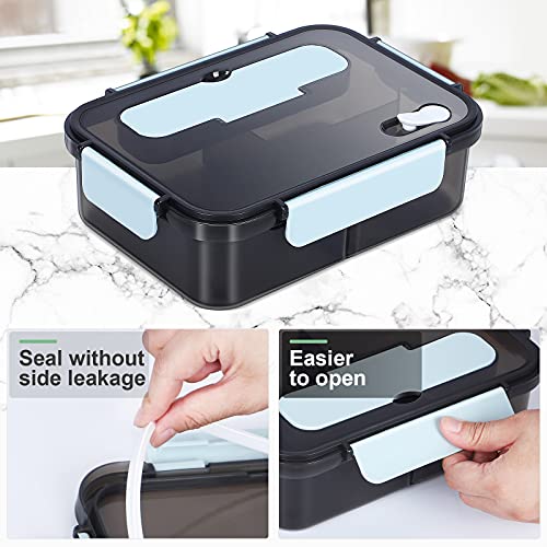 Setoragely Bento Box Adult Lunch Box,Lunch Box Kids,Lunch Containers For Adults/Kids/Toddler,1500Ml-3 Compartment Bento Lunch Box,Microwave & Dishwasher & Freezer Safe thumb #4