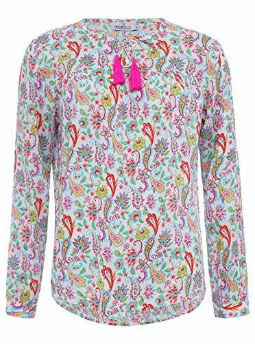 Zwillingsherz Bluse mit Paisleymuster - Hochwertige Tunika Oberteile für...