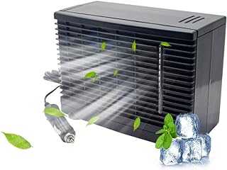 12V Car Air Conditioner Portable Car Cooling Fan That Blow Cold Air Universal for Vehicles Truck RV SUV Boat Golf, Car Dashboard AC Fans with Cigarette Lighter Plug in