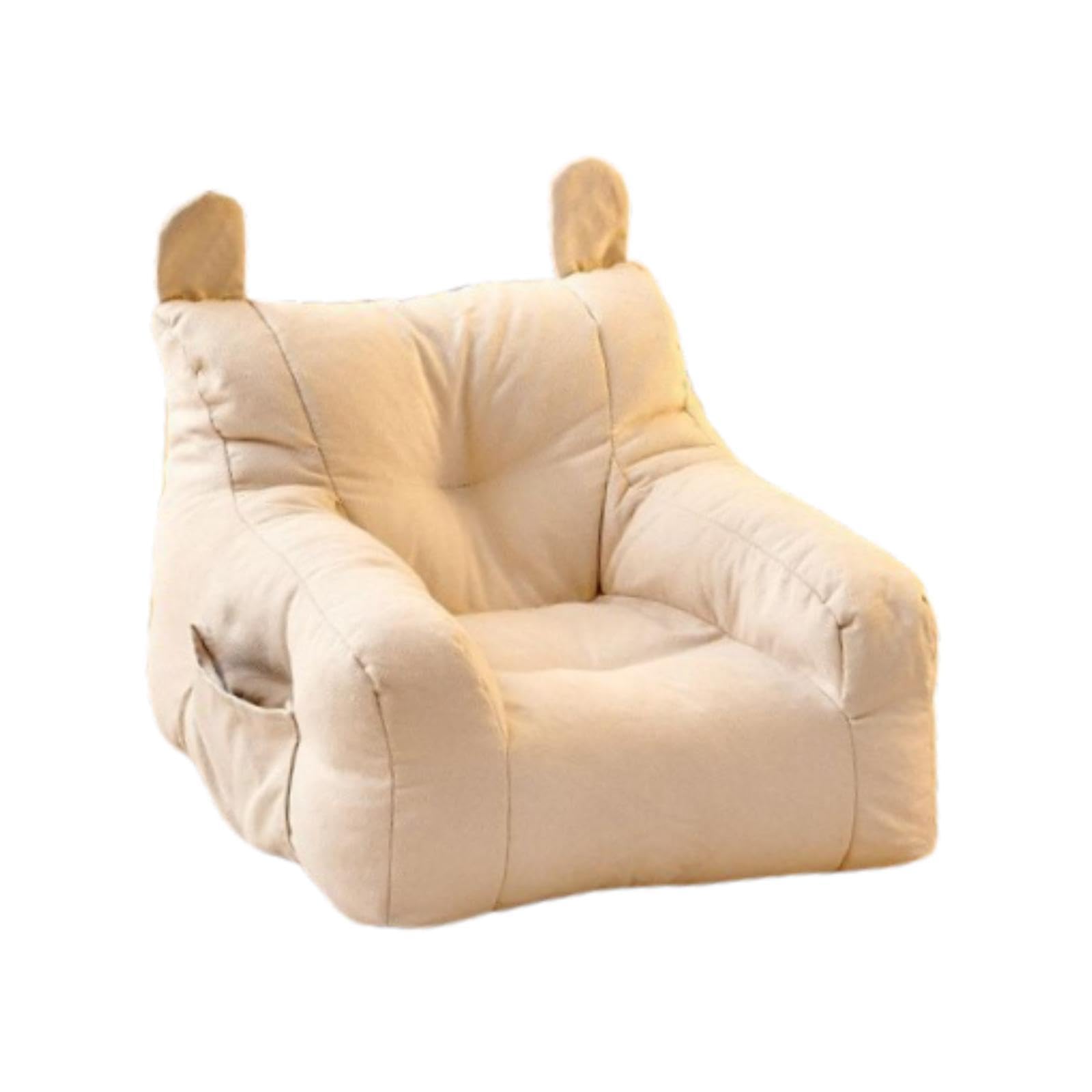 BNF® Kids Bean Bag Chair Soft Cartoon Cute Floor Chair for Bedroom Dorm Apartment White|Home & Garden | Furniture | Bean Bags & Inflatables|1 Bean Chair-image-8