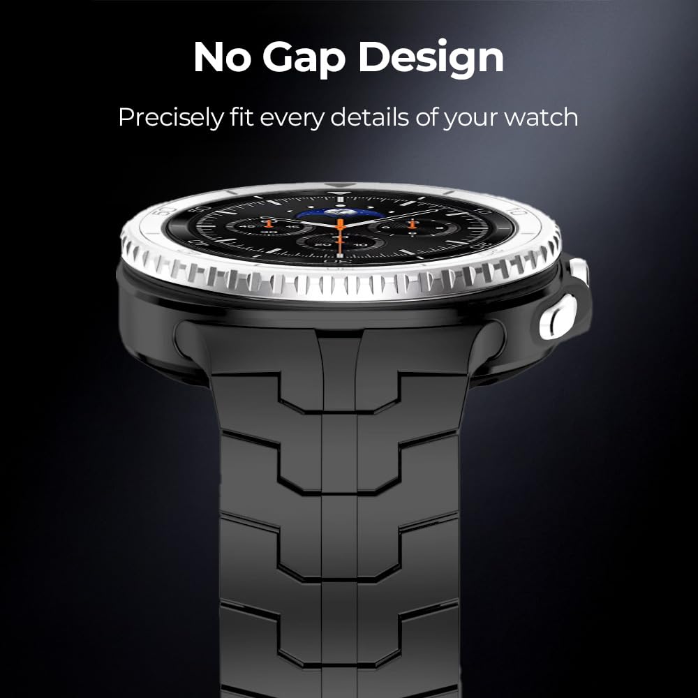 Bracelet de montre magnétique en titane compatible avec Samsung Galaxy Watch 8 40 mm/44 mm/8 Classic 46 mm, bracelet de rechange pour Galaxy Watch 8 pour femme, léger et doux pour la peau
