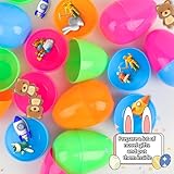 Kitimi 50PCS Large Colourful Fillable Plastic Surprise Easter Eggs, Large Assorted Colour Fillable Plastic Surprise Easter Eggs - Image 7