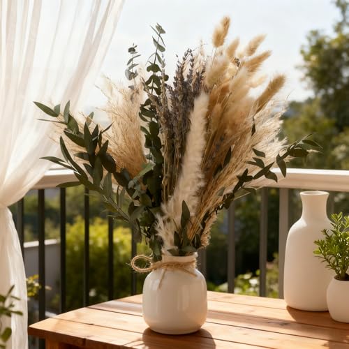 Ramo Natural de Hierba Pampas Verde Seco para Decoración miniatura 4