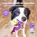 HGB Tough Dog Chew Toys for Aggressive Chewers, Squeaky Indestructible Dog Toy to Keep Them Busy & Reduce Boredom for Medium, Large Breed, Bacon Flavor - Image 3