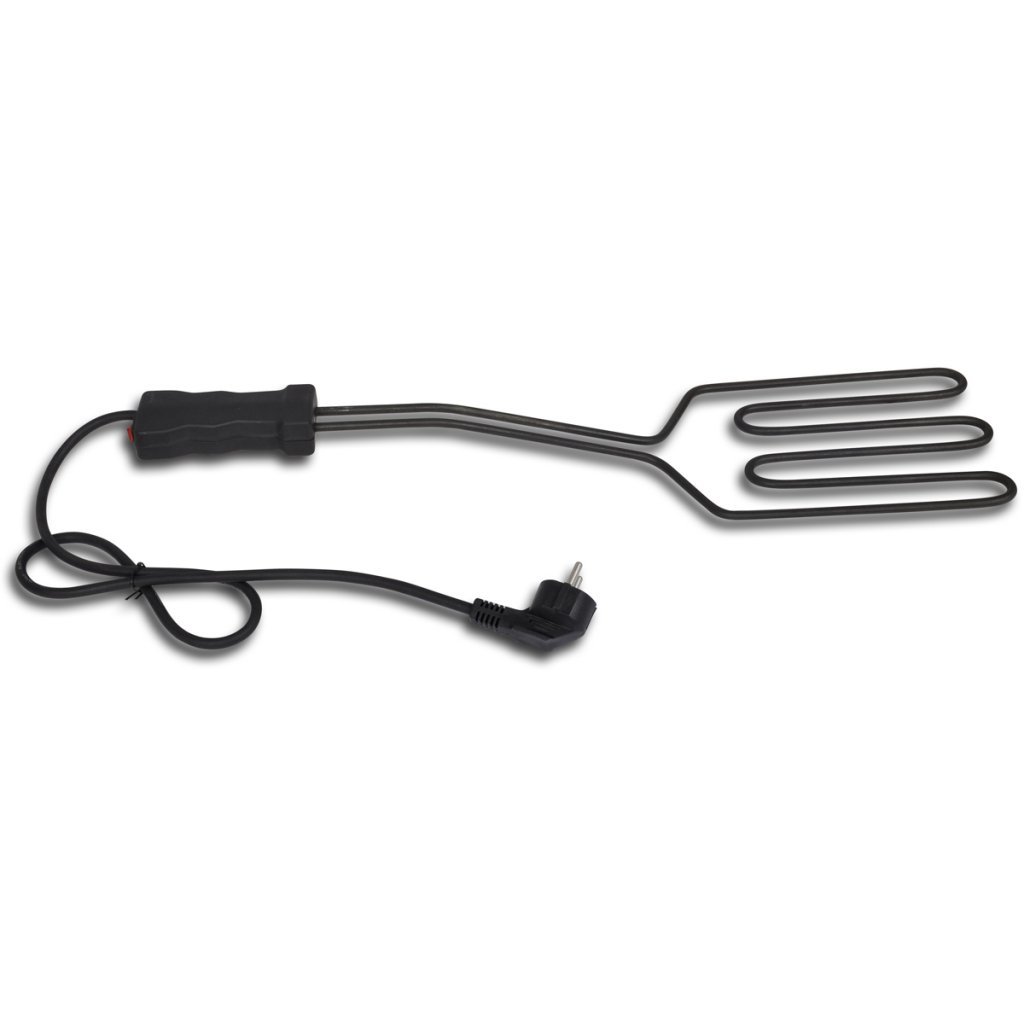 Festnight Encendedor Eléctrico para Carbón y Leña de Barbacoa - Color de Negro Material de Acero y Plástico 1500 W