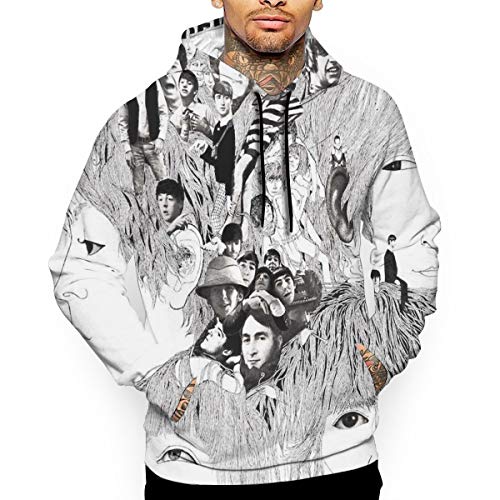 Men's 3D Print Hoodie Sweatshirt Revolver Bea-tles Sports Activities Hoodie Cotton Sweater Hoodie