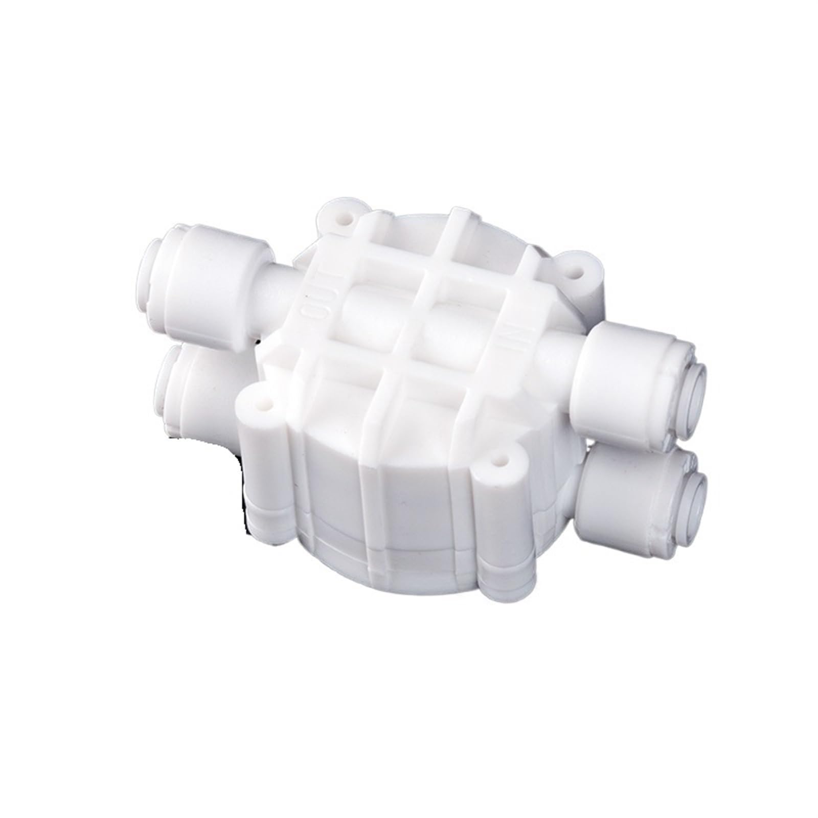 10 Pezzi 1/4" Tubo Flessibile di Collegamento rapido Spegnimento Automatico Valvola a 4 Vie Collegamento rapido Filtro for Acquario RO di osmosi inversa