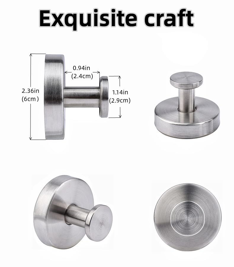 Upgrade Suction Cup Hooks for Wreaths on Glass 2025 New Stainless Steel Waterproof No-Drill Suction Cup Hooks - Image 3