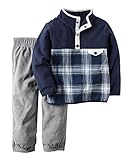 Carter's Boys 2 Pc Playwear Sets, Plaid, 4T