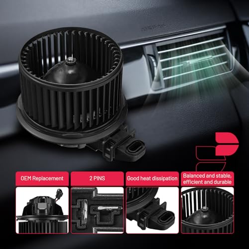 Image of BDFHYK AC Heater Blower Motor Fan 700223 Compatible with 2008-2012 Escape 2008-2010 F-250 F-350 F-450 F-550 Super Duty Mercury 2008-2011 Mariner,HVAC Blower Motor Assembly Replacement for PM9373