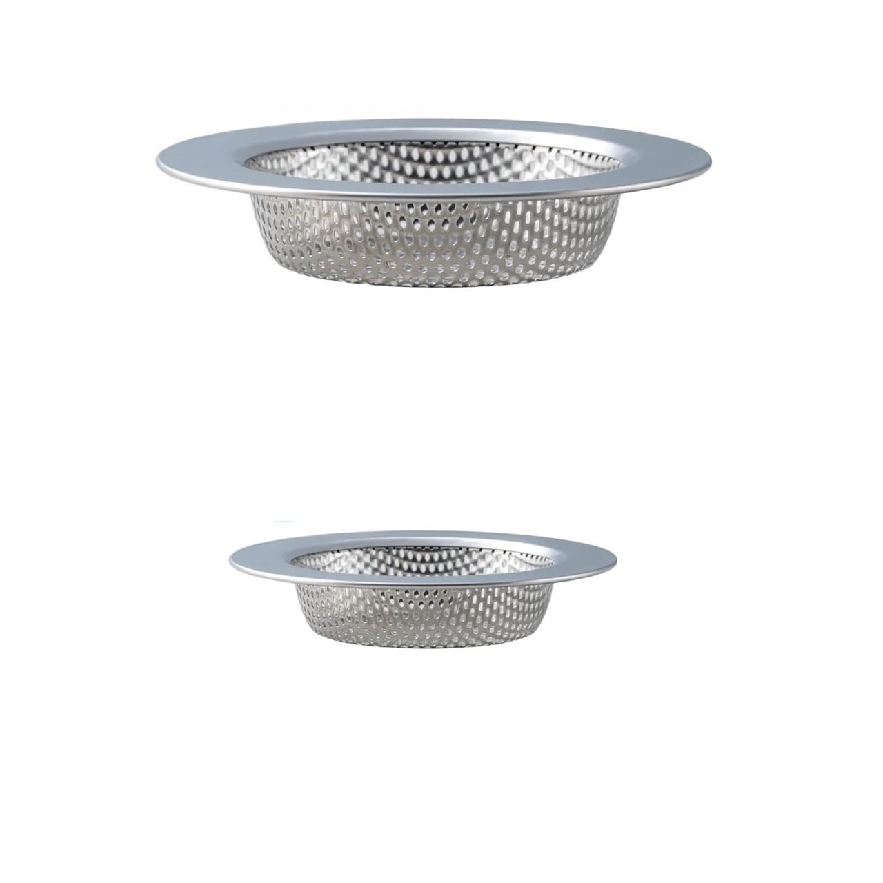 2 Pcs Sink Strainer For Most Kitchen Drain Basket, Upgraded Double-Layer Safe Design And Bathroom