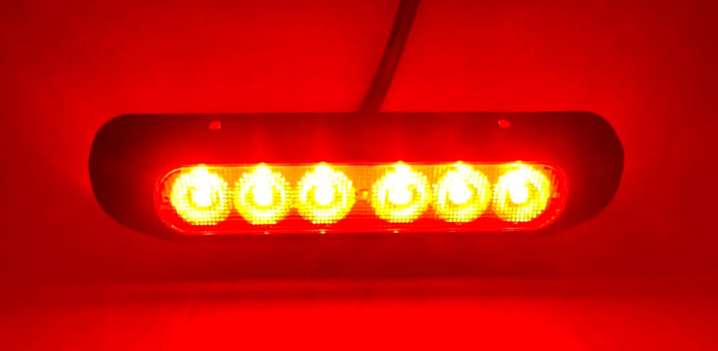 Universal LED Leuchten Set 12V/24V für Anhänger, LKW & PKW - Kompakte Rückleuchten, Frontleuchten, Blinker, Bremslicht, Rückfahrscheinwerfer - E9-Zulassung (2x Nebelschlussleuchte)