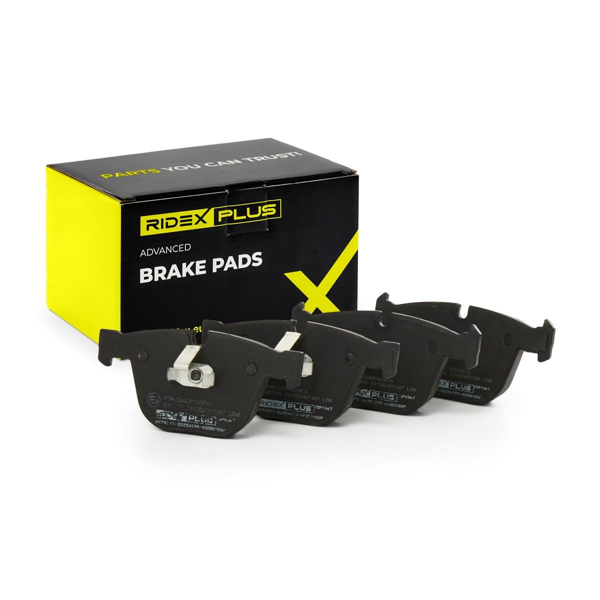 RIDEX PLUS 402B0188P Set d'assale Kit pastiglie freni Posteriore Compatibilità con BMW 3 Sedan E90