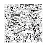 50pc Color Anime Waifu Girls Stickers for Children and Teenagers-Vinyl Kawaii Aesthetic Stickers,Suitable for Water Bottles,Skateboards,laptops,Mobile Phone Cases,Guitars,Helmets,Bicycles,Luggage
