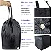 UniLiGis Washable Travel Laundry Bag with Handles and Drawstring (2 Pack), Heavy Duty Large Enough to Hold 3 Loads of Laundry, Fit a Laundry Basket or Clothes Hamper, 27.5x34.5 in,Black