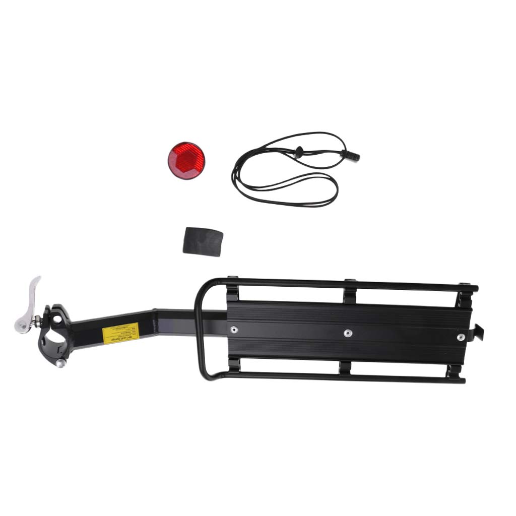 Sharplace Fahrrad Gepäckträger Sattelstütz für Fahrrad, MTB Aluminium Hinten Gepäckträger 30 Kg