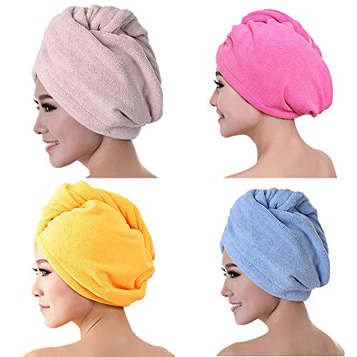 Touca de cabelo seco de microfibra grossa FANZHOU secagem mágica super absorvente, fibra superfina,