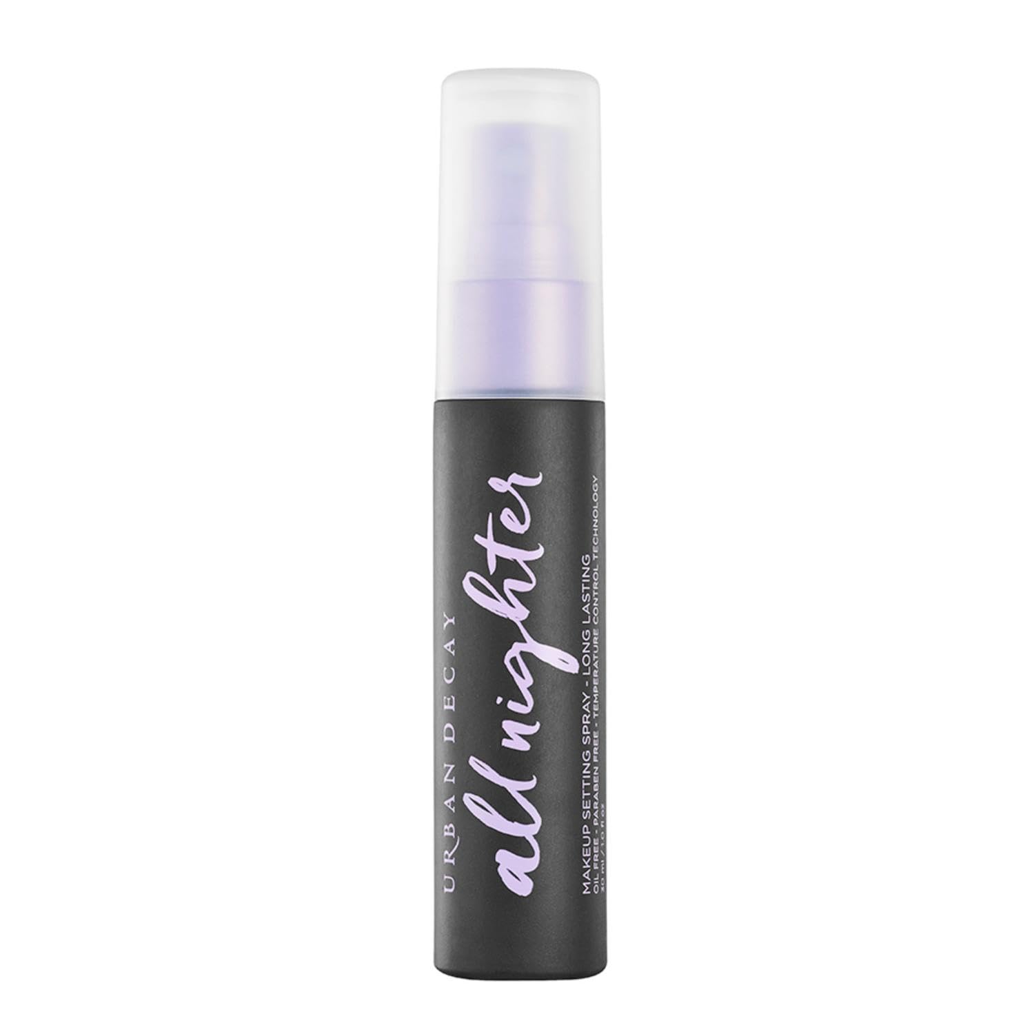 Urban DecayAll Nighter Makeup Setting Spray Travel-Size, Long-Lasting Fixing Spray for Face, Up to 16 Hour Wear, Vegan & Oil-free Formula*, 30ml