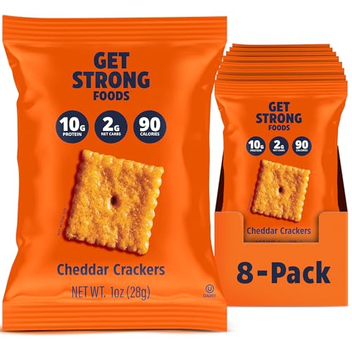 Get Strong Foods Cheddar Cheese Crackers