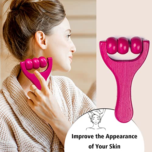 Allshow Wood Therapy Massage Tools – Wood Body Sculpting Tools Set, Maderoterapia Kit For Body Shaping, Anti-Cellulite Sculpting, And Lymphatic Drainage (Strong Pink) #TOP4
