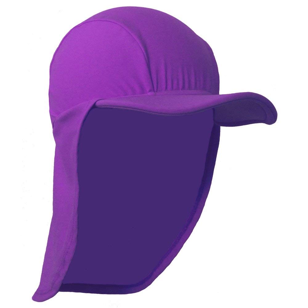 Kidz Swimmers Unisex Kids Radiant Orchid Girls Sun Protection Legionnaire Cap Upf 50+ (Large 10 Years Plus)
